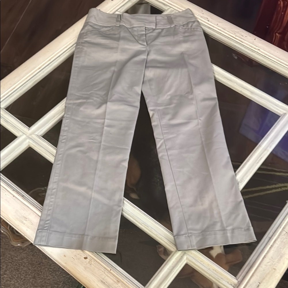Dalia Collection Elegant Gray Trousers